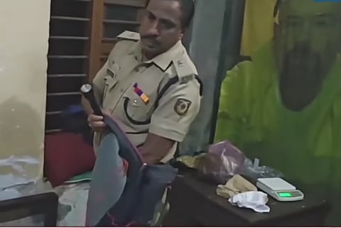 Police raid in college hostel