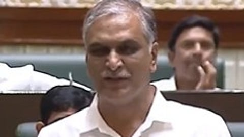 Congress seeks action against Harish Rao for taking photos in Assembly