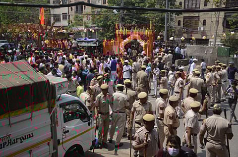 VHP denied permission for Hanuman Jayanti procession in Delhi's Jahangirpuri