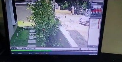CCTV footage showing the accused luring the child