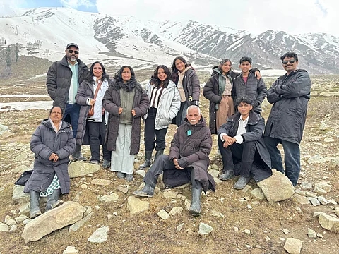 Image featuring Lavanya and her family in Kashmir