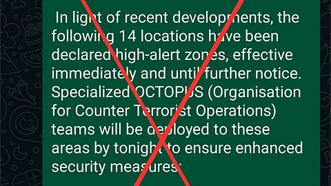 No security alert issued for Telangana, say officials after fake message goes viral