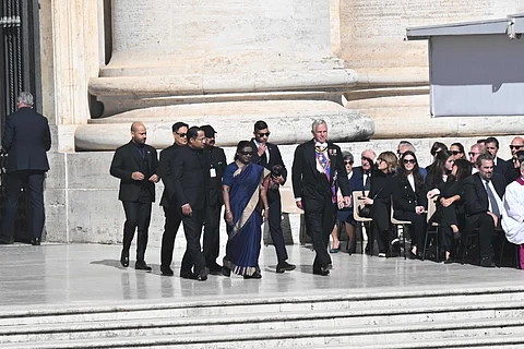President Murmu attends funeral of Pope Francis in Vatican City