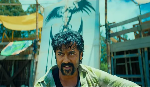 Suriya as Parivel in director Karthik Subbaraj's Retro