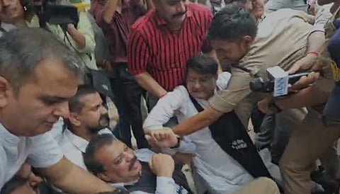 Congress escalates protest against Minister Shah, urges Governor to remove him from office