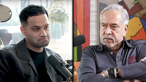 Raj Shamani, Vijay Mallya - screengrabs from podcast