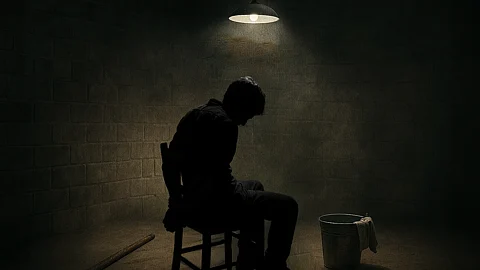 an AI generated image used for representing torture