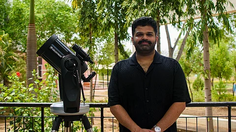 Image featuring Aswin Sekhar, wearing a black shirt