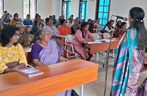 Gathering of the Domestic Violence Women's Forum in Thiruvananthapuram