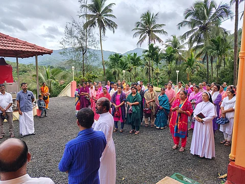 A prayer meet held in Kerala in protest against the nuns arrest