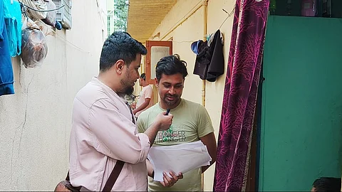 Dipankar, a food delivery worker, who stays at Room No 35 in Munni Reddy Layout