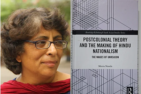 Meera Nanda (credit: Mujib MK), her book