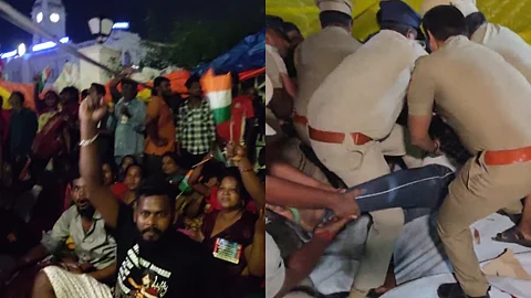 Chennai cops detain sanitation workers: Protestors allege assault, illegal detention