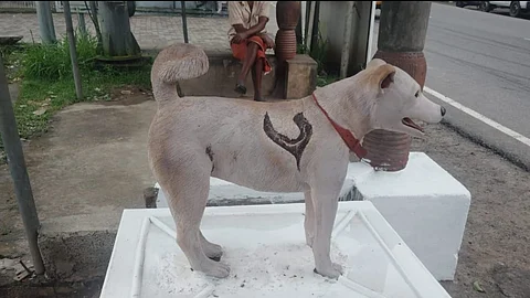 Image featuring Eldho's statue