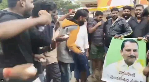 TDP MLA’s alleged abusive remarks against Jr NTR triggers protest, he offers apology