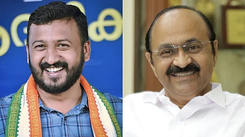 Image featuring Rahul Mamkoottathil and VD Satheesan