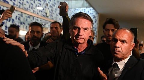 Former Brazilian president Jair Bolsonaro