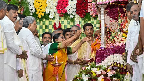 Writer Banu Mushtaq at the Dussehra festival