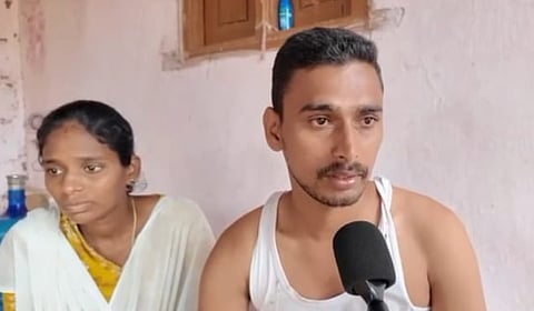 Dhanavath Sai Siddu and his wife Bhumika
