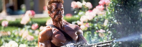 Schwarzenegger in Commando. Moviestore Collection Ltd