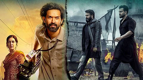 Collage of Sabarmati Report and Empuraan posters