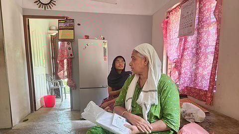 Shahida & Shehna, beneficiaries of Kerala’s extreme poverty eradication scheme, in their new house