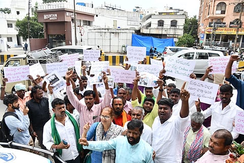 Hyderabad: Farmers say nominations deliberately rejected for the Jubilee Hills bye-poll
