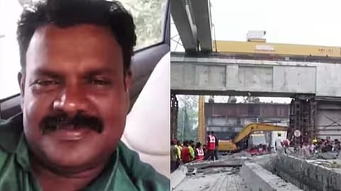 Image featuring Rajesh and the accident spot (L to R)