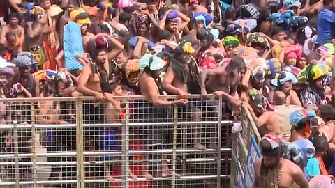 The crowd at Sabarimala on November 18