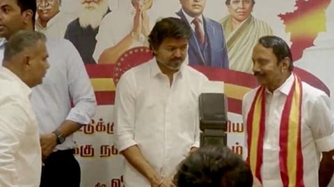 Former AIADMK leaders Sengottaiyan and Sathyabama join TVK