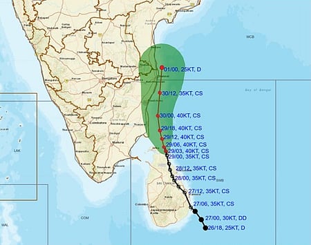 Cyclone Ditwah disrupts life in TN's Ramanathapuram, rail services suspended