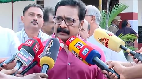 Renji Panicker speaks to media