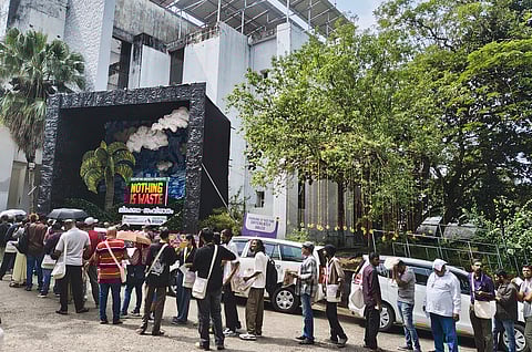 Delegates queuing up on the opening day of IFFK 2025