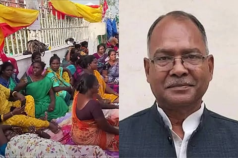 CPI(ML) MP Rajaram Singh joins Chennai sanitation workers' strike as it marks 30 days