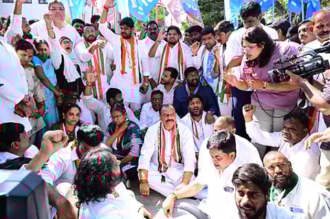 Congress holds state‑wide protests in Telangana over National Herald case