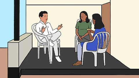 TNM's Nidhi Suresh & Maria Teresa Raju in conversation with Pulsar Suni at a newsroom in Kochi.