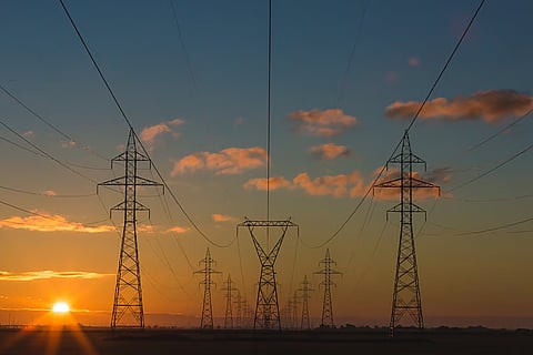 Representative image of power lines and electricity towers