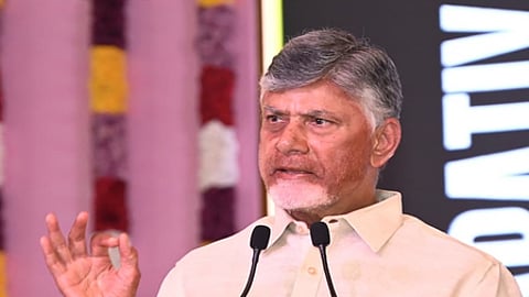 Chandrababu Naidu calls for amicably settling water disputes between Telugu states