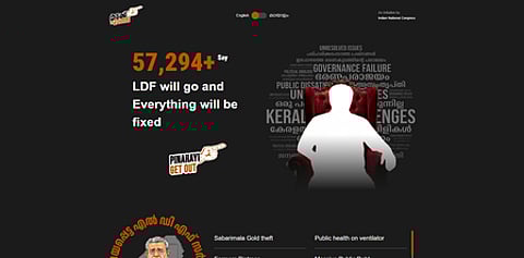 Congress revives ‘Kadakku Purathu’ slogan to target CM Vijayan, launches campaign website