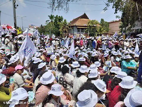 Kerala private hospital nurses stage statewide protest over low wages