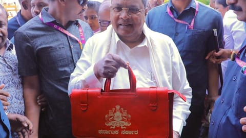 Karnataka Chief Minister Siddaramaiah ahead of the budget
