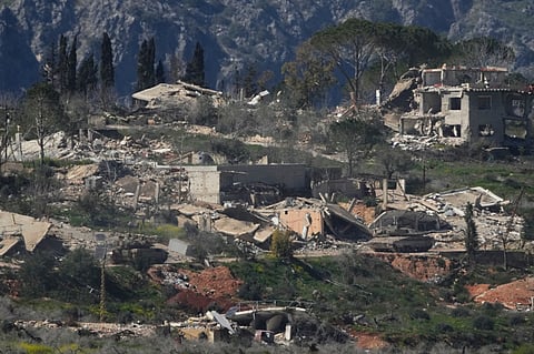 An Israeli tank maneuvers in southern Lebanon near the border with Israel, Sunday, March 8, 2026.
