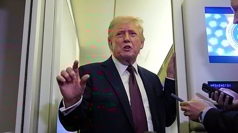 Trump says that he's asked 'about 7' countries to join coalition to police Iran's Strait of Hormuz