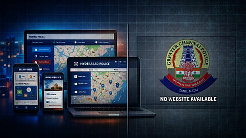 Chennai police force does not have a website