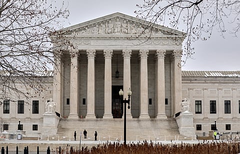 The Supreme Court is photographed, Feb. 6, 2026, in Washington.