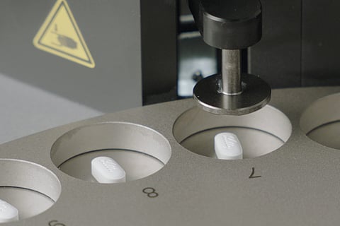 This photo provided by Eli Lilly in April 2026 shows manufacturing of the company's weight loss pill, Foundayo, at a plant in Carolina, Puerto Rico.