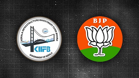 Representative image with KIIFB and BJP logos