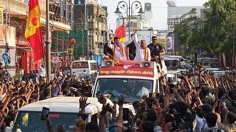 Chennai police book TVK’s Vijay, Bussy Anand for doing roadshow without permission