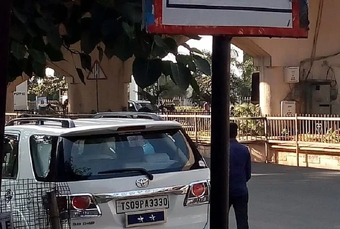 Top cop's vehicle issued challan in Hyderabad by traffic police for wrong parking