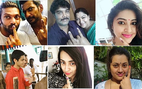 In pictures: Kollywood celebs cast their ballot and urge others to vote